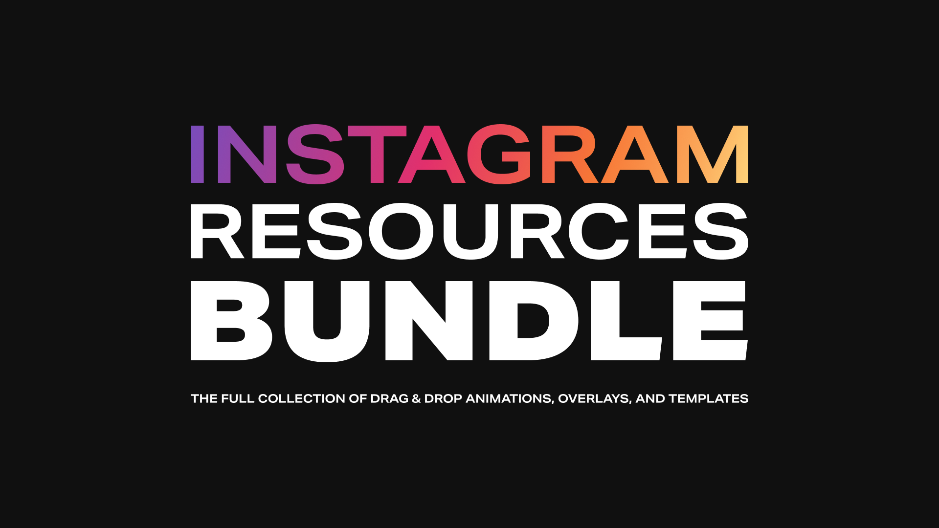 Instagram Resources Bundle (Save 50%)